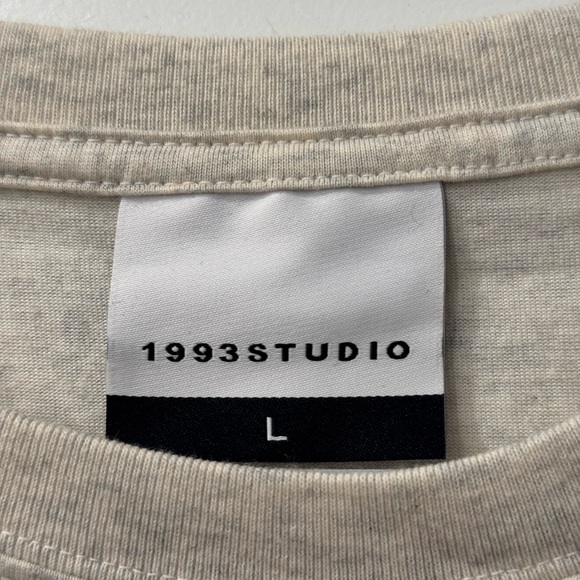 1993Studio Cream Short Sleeve Tee - Picture 3 of 3